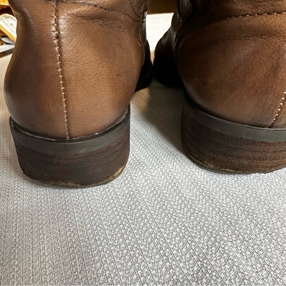 Franco Sarto Genuine Leather Slouchy Ankle Boots - Distressed Women's Size 9 - Picture 7 of 9